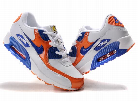 Nike Air Max Shoes Womens Blue/White/Orange Online